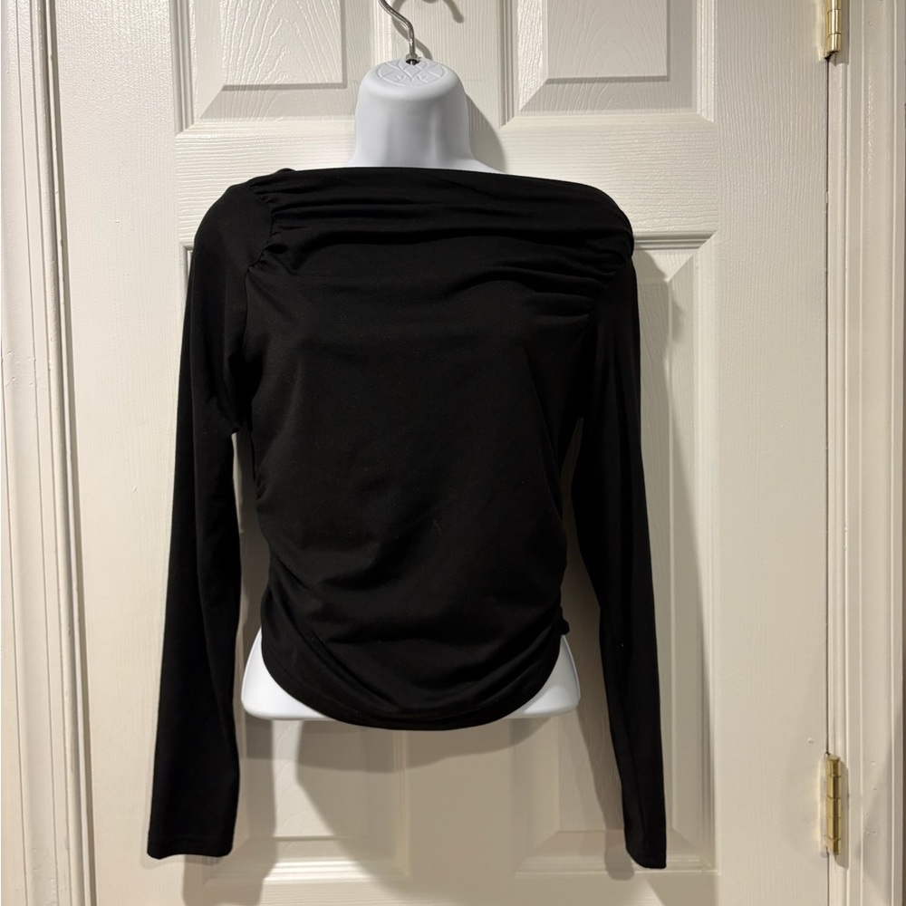 Shein off shoulder mid length ruched top